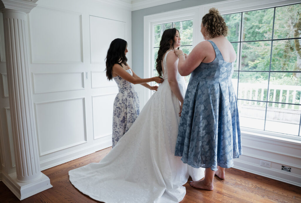 bride getting ready