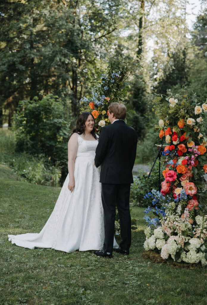 colorful wedding ceremony inspiration