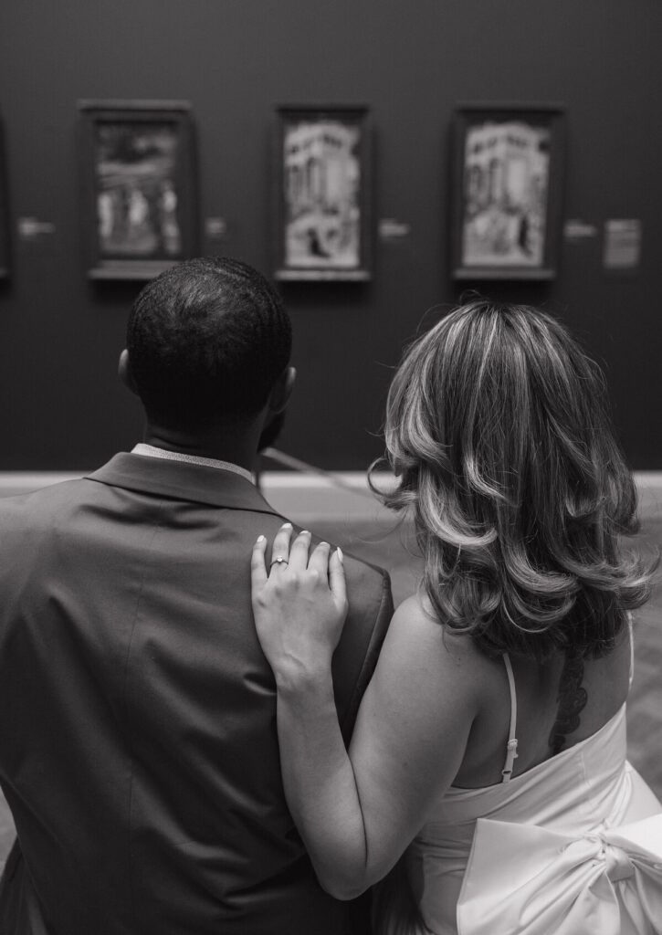 museum engagement session inspo

