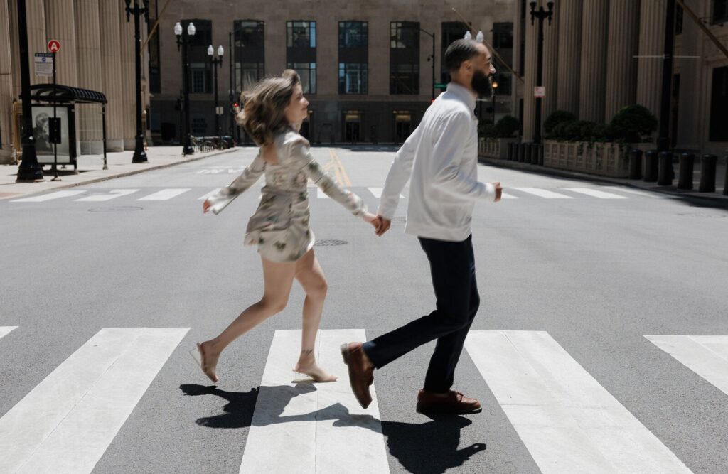 city engagement photo session