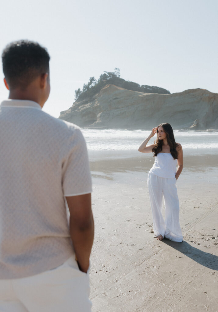 Romantic Cape Kiwanda couple by the ocean
Couple enjoying the sandy beach at Cape Kiwanda
Coastal session with playful couple on the shore
Parents holding their baby boy on Oregon Coast
Sweet family moment by the ocean at Cape Kiwanda
Intimate family photography on the coastline
Dramatic cliffs along Cape Kiwanda shoreline
Sandstone rock formations on the Oregon Coast
Golden hour glow over Cape Kiwanda cliffs
Couple running along the beach at sunset
Natural candid moments during Cape Kiwanda session
Ocean breeze and laughter at the Oregon Coast
Sunset glow over couple at Cape Kiwanda
Warm coastal light on the Oregon Coast
Cape Kiwanda sunset over the ocean