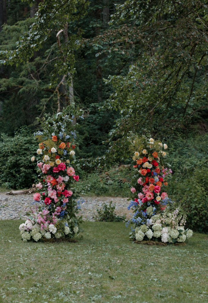 colorful wedding florals inspiration