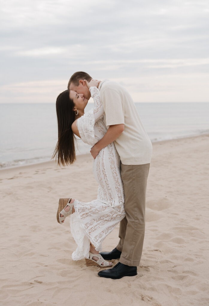 timeless beach white dress