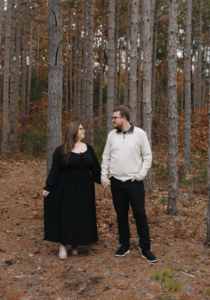 engagement session at riley trails holland michigan