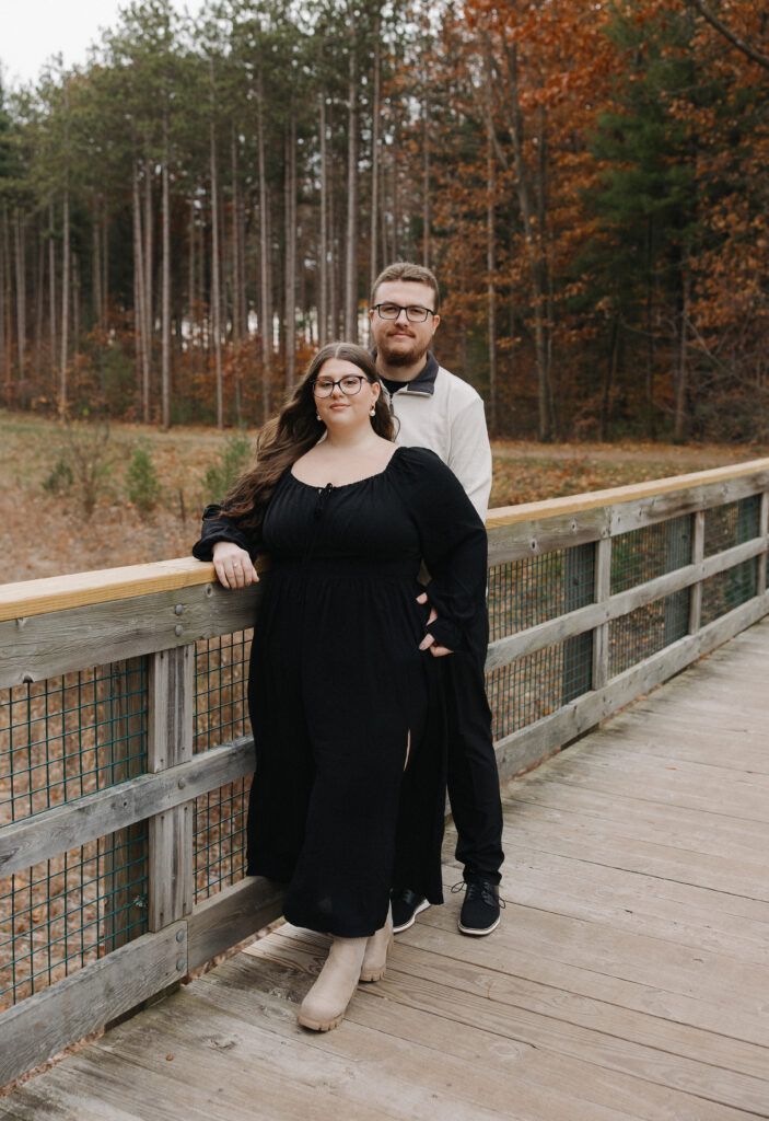 engagement session at riley trails holland michigan